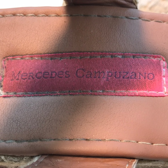 Mercedes Campuzano Brown & Tan Espadrilles Size 9 - Picture 9 of 10